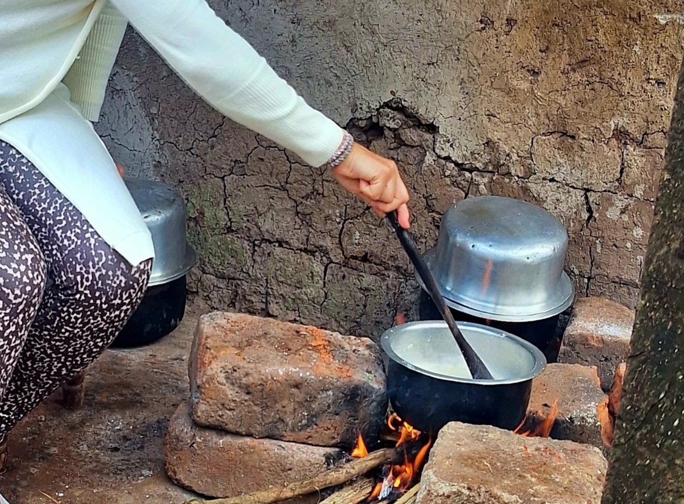 Cooking polenta